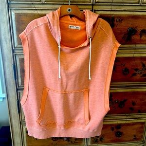 Free People We The Free Donny Hoodie Sleeveless Sweatshirt Vest Size Small